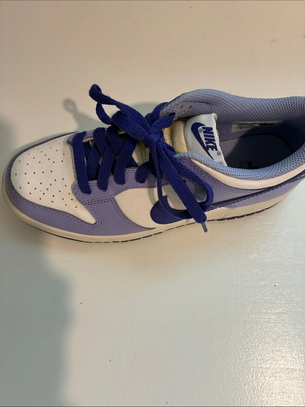 Nike Kids Lavender & Royal Blue Low-Top Sneakers